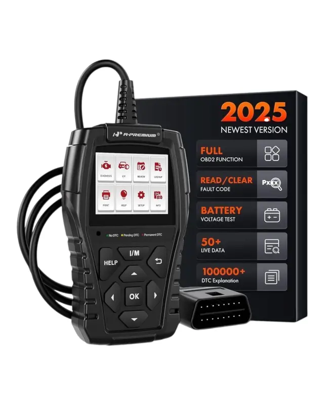 A-Premium AD200 Professional OBD2 Scanner – Engine Check Light Diagnostic Tool for Cars