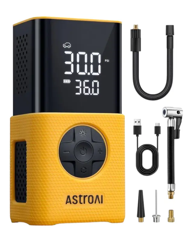 AstroAI L7S Portable Tire Inflator – 150 PSI Cordless Air Compressor