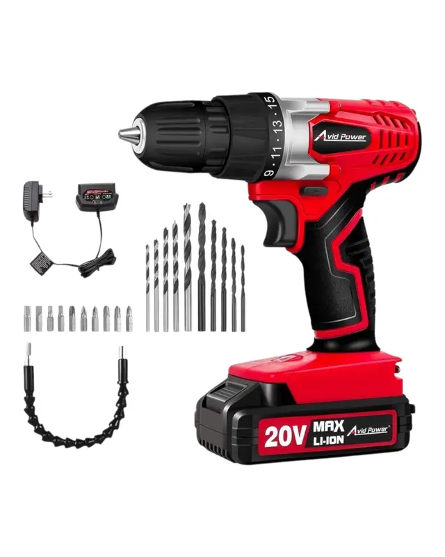 AVID POWER ACD316 20V MAX Cordless Drill Set