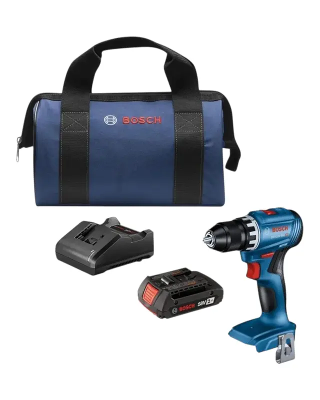 BOSCH GSR18V-400B12 18V Compact Brushless 1/2 Inch Drill Driver Kit