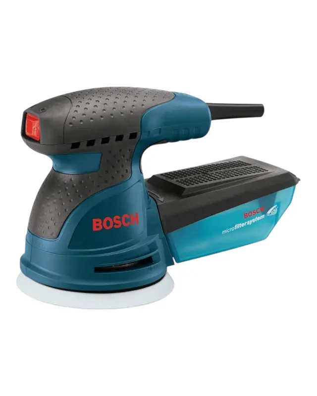 BOSCH ROS20VSC 5 Inch 2.5 Amp Variable Speed Palm Sander and Polisher with Dust Collector