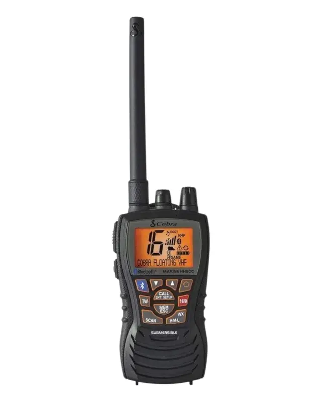 Cobra MR HH350 FLT Handheld Floating VHF Marine Radio