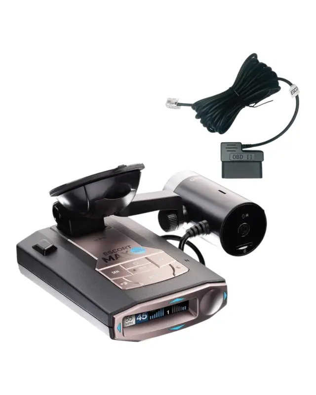Escort MAX 360c Radar Detector with M2 Smart Dash Cam & OBDII Cord