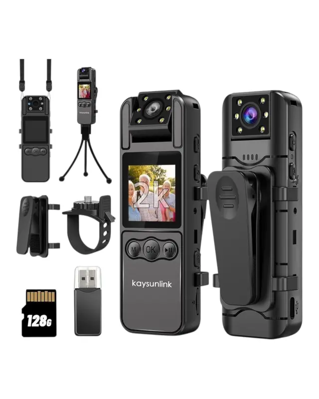 Kaysunlink 1440P UHD Body Camera | Mini Wearable Police & Personal Camcorder