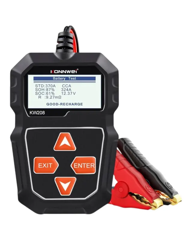 KONNWEI KW208 12V Car Battery Tester Digital Automotive Load Tester
