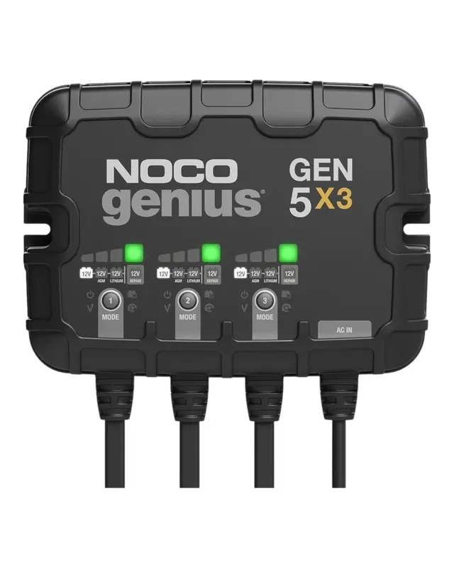 NOCO Genius GEN5X3 3-Bank 15A Onboard Battery Charger