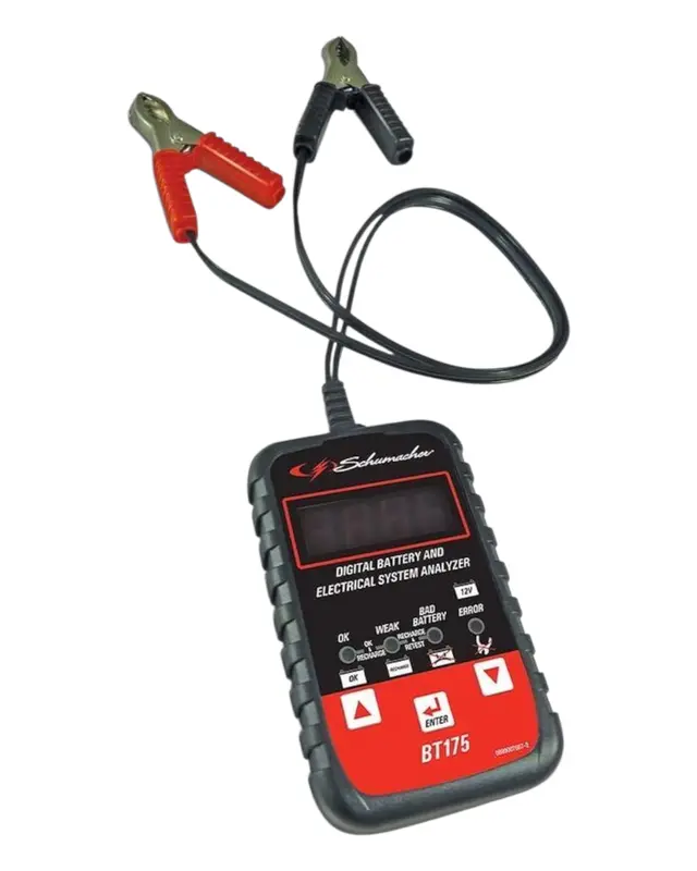 Schumacher BT-175 12V Digital Battery Tester, Load Tester & Voltmeter