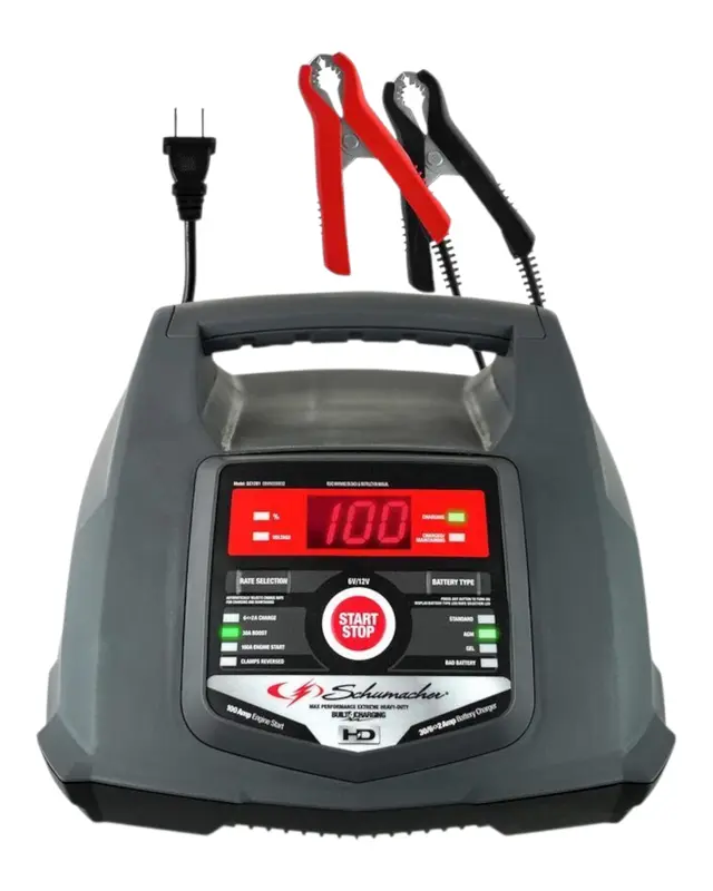Schumacher SC1281 6A Car Battery Charger and 100A Engine Starter 5-in-1 Maintainer