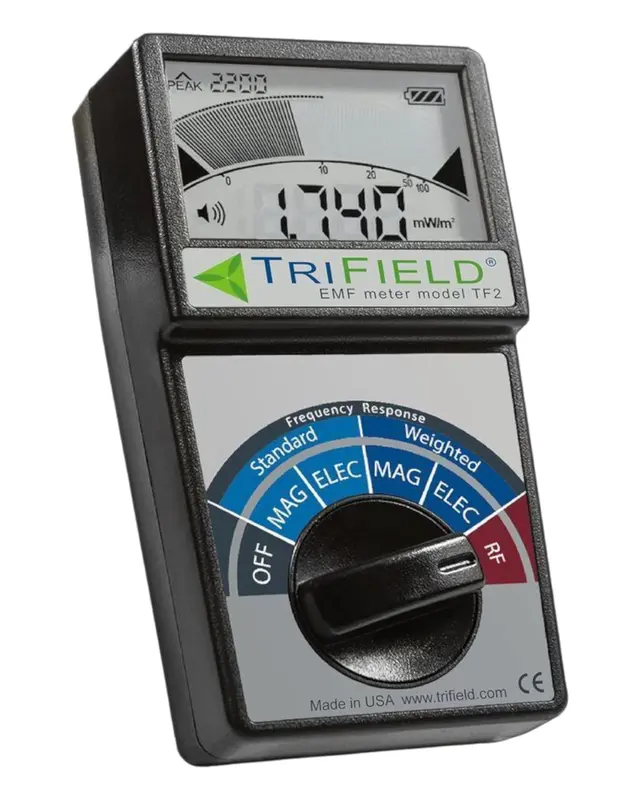 TriField EMF Radiation Detector TF2 | Handheld 3-in-1 Magnetic, Electric, RF Meter